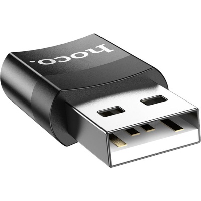 Перехідник UA17 USB M to USB-C F USB2.0 Black HOCO (6931474762009)