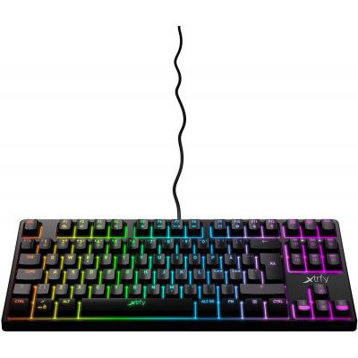 Клавиатура Xtrfy K4 TKL RGB Kailh Red Ukr-Ru Black (XG-K4-RGB-TKL-R-UKR)