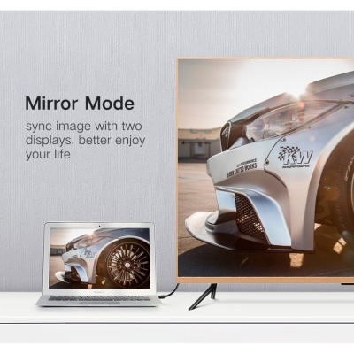 Кабель мультимедійний miniDisplayPort M to HDMI M 1.5m MD101 4K black UGREEN (20848)