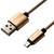 Дата кабель USB 2.0 AM to Micro 5P 1.0m Yellow-Black/Gold Grand-X (FM01YBG)