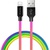 Дата кабель USB 2.0 AM to Lightning 1.0m multicolor ColorWay (CW-CBUL016-MC)