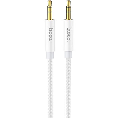 Кабель мультимедійний 3.5mm M to 3.5mm M 1.0m Silver HOCO (6931474759870)