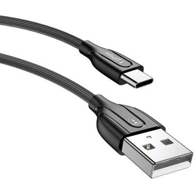 Дата кабель USB 2.0 AM to Type-C 1.0m Mini T-C807 Black T-Phox (T-C807 Black)