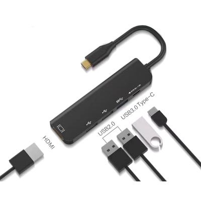 Концентратор XoKo AC-405 Type-C to HDMI+USB 3.0+USB 2.0+Type-C (XK-AC-405)