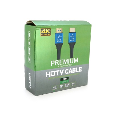 Кабель мультимедійний HDMI M to HDMI M 20.0m V2.0 4Kx2K black Merlion (YT-HDMI(M)/(M)4KV2.0-20m/19122)