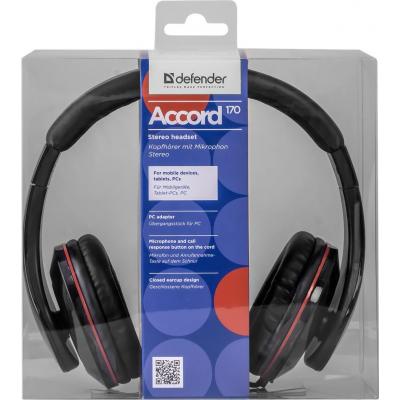 Наушники Defender Accord 170 Black (63170)