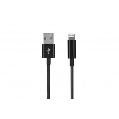 Дата кабель USB 2.0 AM to Lightning 1.0m 2.4A black 2E (2E-CCLAB-BL)