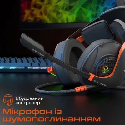 Навушники Meetion HP099 Black/Orange (MT-HP099-A)