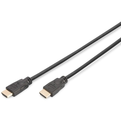 Кабель мультимедійний HDMI M to HDMI M 5.0m 4K60Hz Ethernet black Digitus (DK-330123-050-S)