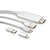 Кабель мультимедийный HDMI to Lighting+MicroUSB+Type-C 2m Vinga (MobileTV-01)