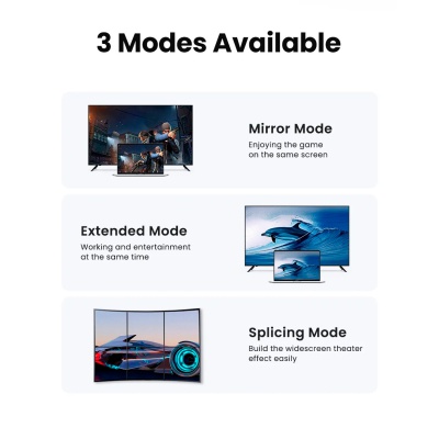 Кабель мультимедійний DisplayPort M to DisplayPort M 3.0m 16K DP118 black UGREEN (25862)