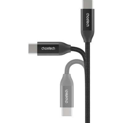 Дата кабель USB-С to USB-С 2.0m 240W USB2.0 Choetech (XCC-1036-BK)