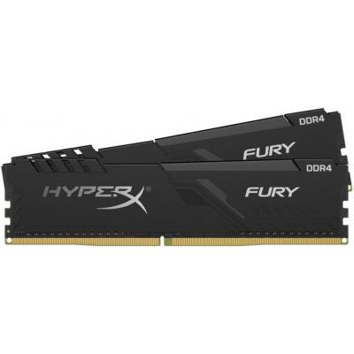 Модуль памяти для компьютера DDR4 16GB (2x8GB) 2666 MHz HyperX Fury Black Kingston Fury (ex.HyperX) (HX426C16FB3K2/16)