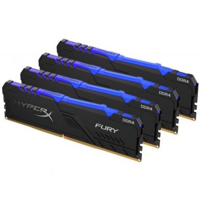 Модуль памяти для компьютера DDR4 64GB (4x16GB) 2400 MHz HyperX Fury Kingston (HX424C15FB4AK4/64)