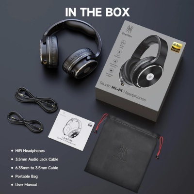 Навушники OneOdio Studio Hifi 3,5мм/6,35мм Black (Studio Hifi Black)