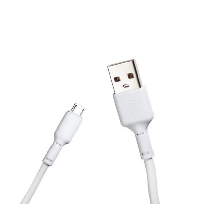 Дата кабель USB 2.0 AM to Micro 5P 1.0m 3A white XO (NB112-M-WH)