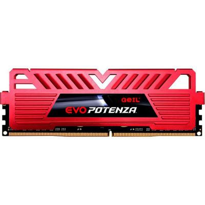 Модуль памяти для компьютера DDR4 8GB 2666 MHz Evo Potenza Red GEIL (GPR48GB2666C19SC)