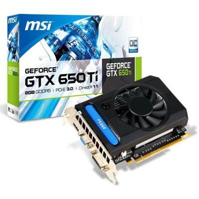 Видеокарта MSI GeForce GTX650 Ti 2048Mb OverClock (N650Ti-2GD5/OC)