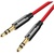 Кабель мультимедійний Jack 3.5mm Yiven M30 M/M 1.5m red-black Baseus (CAM30-C91)