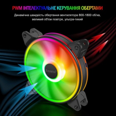Кулер для корпуса Zezzio ZF-120 ARGB