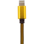 Дата кабель LogicPower USB 2.0 -> Lightning 1м G (метал. плетение) золотой /Retai (5122)