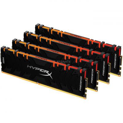 Модуль памяти для компьютера DDR4 64GB (4x16GB) 3600 MHz HyperX Fury Black HyperX (Kingston Fury) (HX436C18FB4AK4/64)