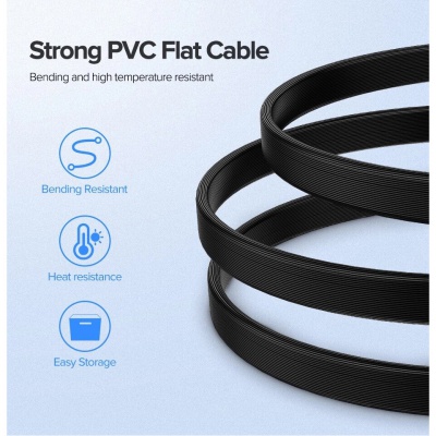 Кабель для передачі даних SATA 3 Data Cable 0.5m US217 Black UGREEN (30796)