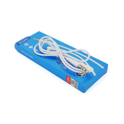 Кабель мультимедійний 3.5mm M to 3.5mm M 1.0m white iKAKU (YT-AUXGJ(M)/(M)-KSC-521-W)