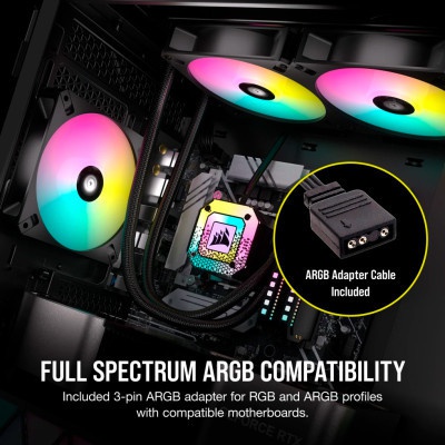 Кулер до корпусу Corsair iCUE AR120 Digital RGB Black (CO-9050166-WW)