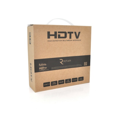 Кабель мультимедійний HDMI M to HDMI M 5.0m V1.4 1080P black Ritar (HDMI(M)/(M)V1.4-5m-94B)