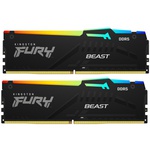 Модуль пам'яті для комп'ютера DDR5 16GB (2x8GB) 5200 MHz FURY Beast RGB Kingston Fury (ex.HyperX) (KF552C40BBAK2-16)