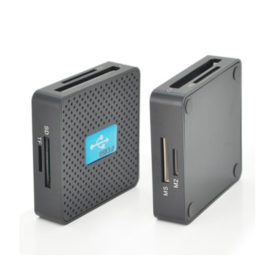 Зчитувач флеш-карт Voltronic USB 3.0 to SD/MMC/MS/TF/M2 black (HDH-939B/08624)