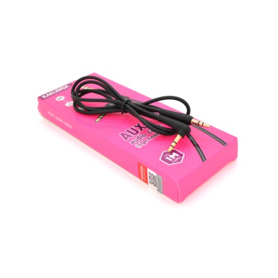 Кабель мультимедійний 3.5mm M to 3.5mm M 1.0m black iKAKU (YT-AUXGJ(M)/(M)-KSC-521-B)