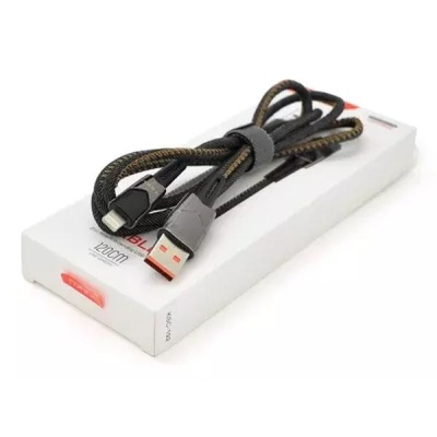 Дата кабель USB 2.0 AM to Lightning 1.2m KSC-192 GEDIAO Black 3.2А iKAKU (KSC-192-L)