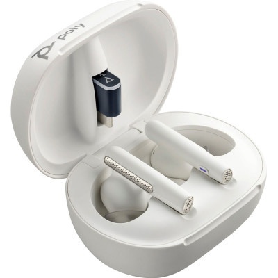 Навушники Poly TWS Voyager Free 60+ Earbuds + BT700C + TSCHC White (7Y8G6AA)