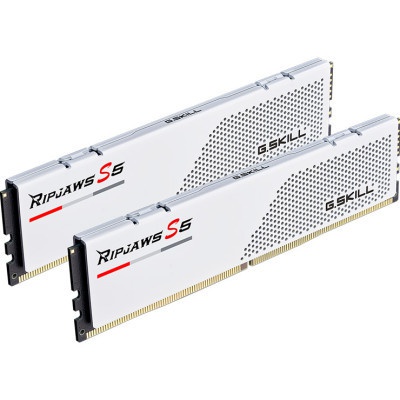 Модуль пам'яті для комп'ютера DDR5 32GB (2x16GB) 5600 MHz Ripjaws S5 White G.Skill (F5-5600J4040C16GX2-RS5W)