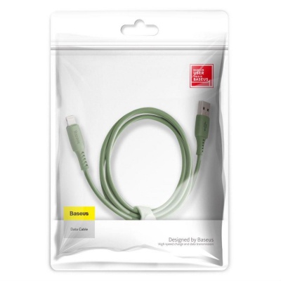 Дата кабель USB 2.0 AM to Lightning 1.2m 2.4A green Baseus (CALDC-06)