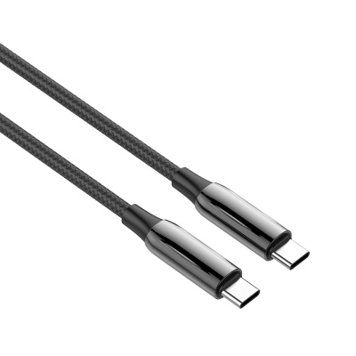 Дата кабель USB-C to USB-C 2.0m (PVC+Aluminum Alloy) (PD Fast Charging 240W) 5А black ColorWay (CW-CBPDCC070-BK)