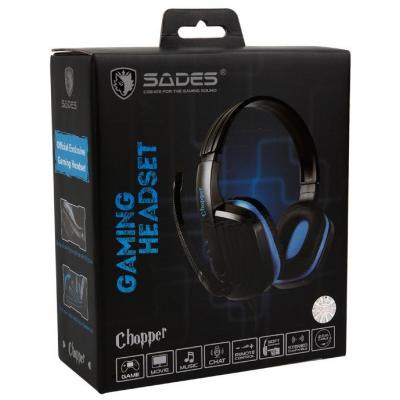 Наушники SADES Chopper Black/Blue (SA711-B-BL)