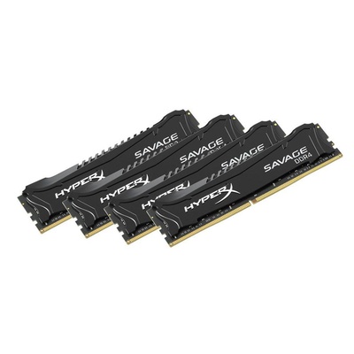 Модуль памяти для компьютера DDR4 32GB (4x8GB) 2666 MHz HyperX Savage BLACK Kingston (HX426C13SB2K4/32)