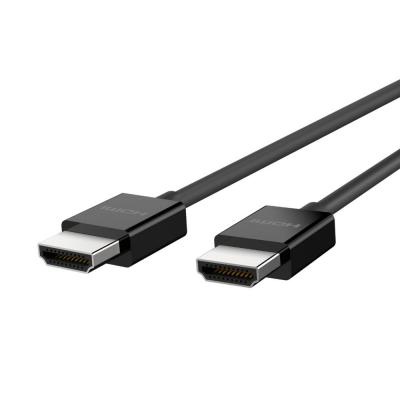 Кабель мультимедийный HDMI to HDMI 2.0m 2.1 4K HDR, Ultra High Speed HDMI Belkin (AV10175bt2M-BLK)