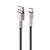 Дата кабель USB 2.0 AM to Lightning 1.0m head metal black ColorWay (CW-CBUL046-BK)