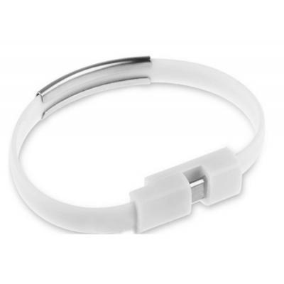 Дата кабель USB 2.0 AM to Micro 5P 0.2m браслет white Extradigital (KBU1781)