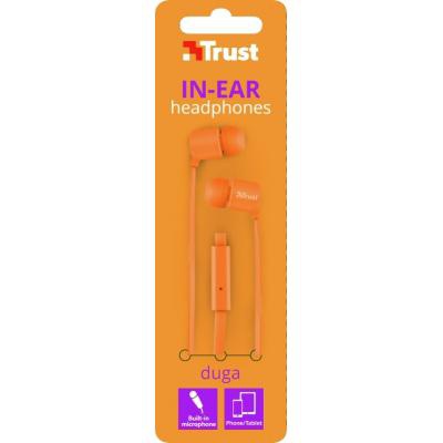 Наушники Trust Duga Mic Neon Orange (22111)