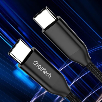 Дата кабель USB-C to USB-C 2.0m USB 3.1 Gen2 240W (50V/5A) Choetech (XCC-1036)