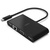 Перехідник Belkin USB-C to Ethernet, HDMI, VGA, USB-A, black (AVC005BTBK)