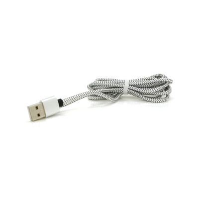Дата кабель USB 2.0 to Lightning 2.0m 2A magnetic nylon silver PiPo (18169)