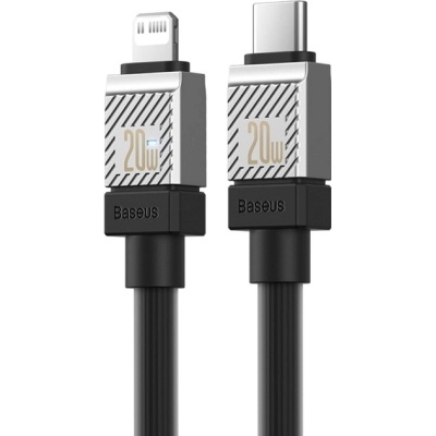 Дата кабель USB-C to Lightning 1.0m CoolPlay Fast Charging 20W black Baseus (CAKW000001)