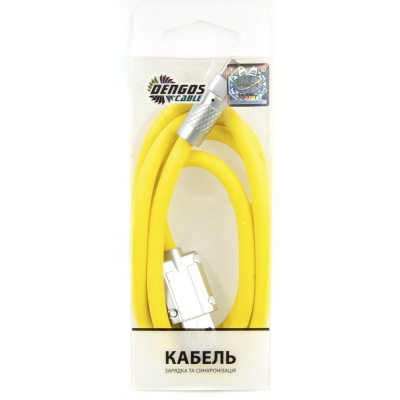 Дата кабель USB 2.0 AM to Type-C 1.0m yellow Dengos (PLS-TC-NS-YELLOW)