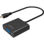 Перехідник micro HDMI M to VGA F 0.3m 4K/2K Black Voltronic (YT-C-mcHDMI(M)/VGA(F)-B)